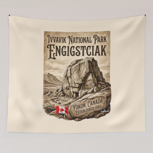 Item preview, Engigstciak Ivvavik National Park Sepia Art designed and sold by EvergreenPark - Tee Studio.