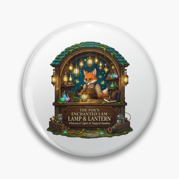 Item preview, The Fox’s Enchanted Lamp & Lantern | Whimsical Lights & Magical Baubles designed and sold by MrDev.