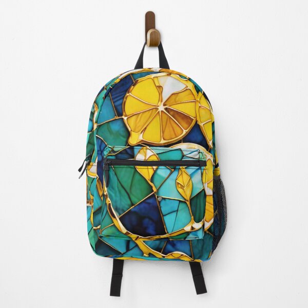 Item preview, Stained Glass Lemons: Mediterranean Mosaic Pattern designed and sold by Serene Strokes Art.