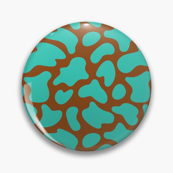 Item preview, Modern Graphic Cow Print Pattern | Brown & Teal designed and sold by Frohyou.