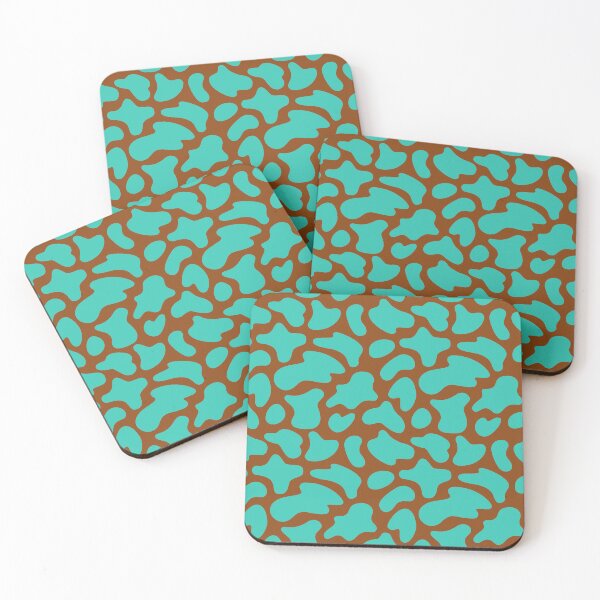 Item preview, Modern Graphic Cow Print Pattern | Brown & Teal designed and sold by Frohyou.