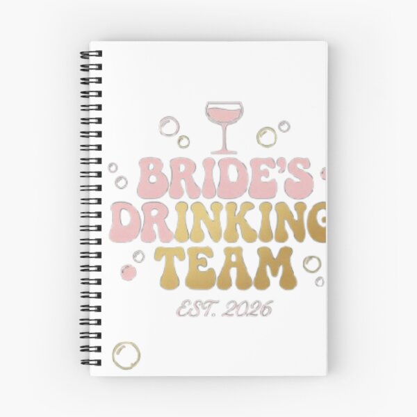 Item preview, Bride's Drinking Team Shirt | Bachelorette Party Tee | Bridal Squad 2026 designed and sold by FurryPrintLab-FurryPrintLabDesign.