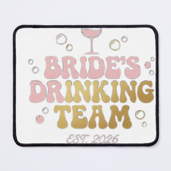 Item preview, Bride's Drinking Team Shirt | Bachelorette Party Tee | Bridal Squad 2026 designed and sold by FurryPrintLab-FurryPrintLabDesign.