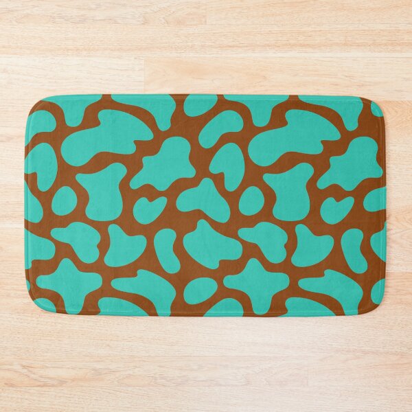 Item preview, Modern Graphic Cow Print Pattern | Brown & Teal designed and sold by Frohyou.