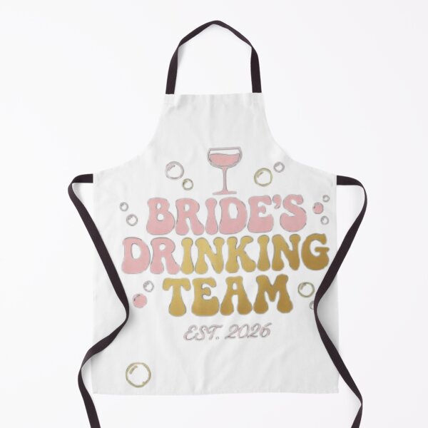 Item preview, Bride's Drinking Team Shirt | Bachelorette Party Tee | Bridal Squad 2026 designed and sold by FurryPrintLab-FurryPrintLabDesign.