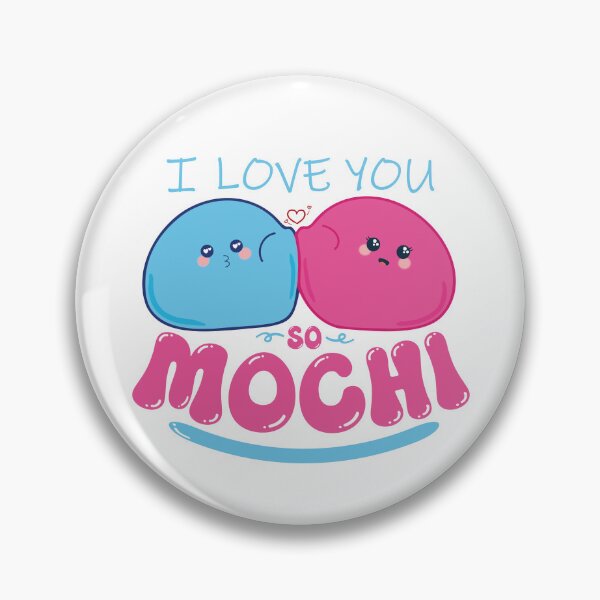 Item preview, I Love You So Mochi Cute Kawaii Couple Gift designed and sold by maamonshe.