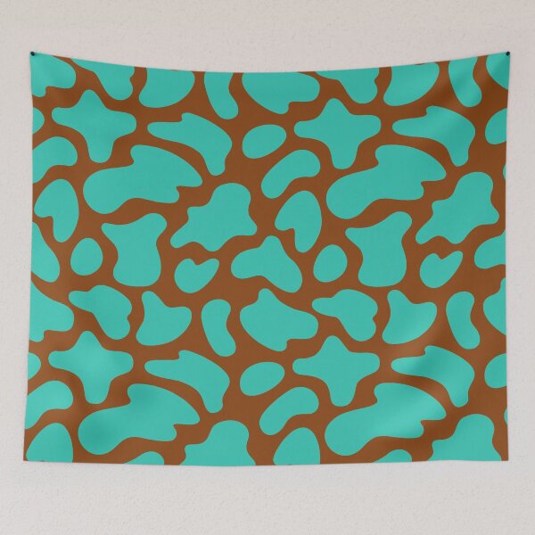Item preview, Modern Graphic Cow Print Pattern | Brown & Teal designed and sold by Frohyou.