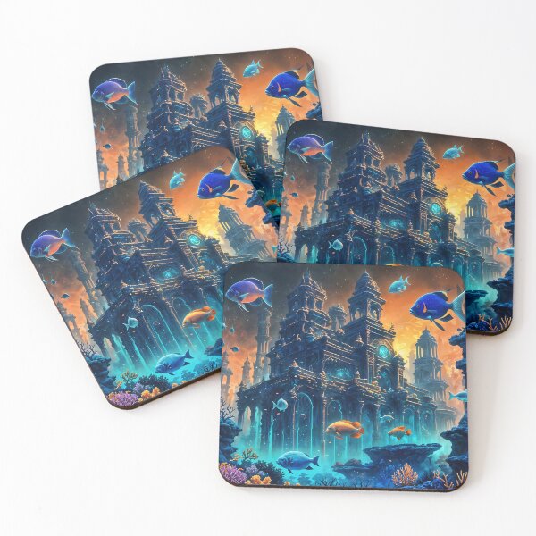 Item preview, Ruins of an Underwater City designed and sold by Fanta-sticky.
