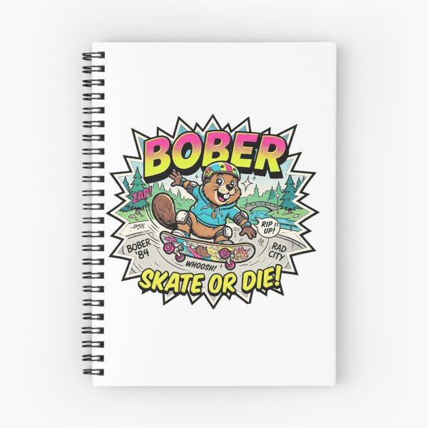 Item preview, BOBER Retro 90s Skate Beaver - Skate or Die! 1 Redwolfblack  designed and sold by RedWolfDisigne.