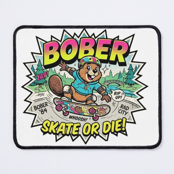 Item preview, BOBER Retro 90s Skate Beaver - Skate or Die! 1 Redwolfblack designed and sold by RedWolfDisigne.