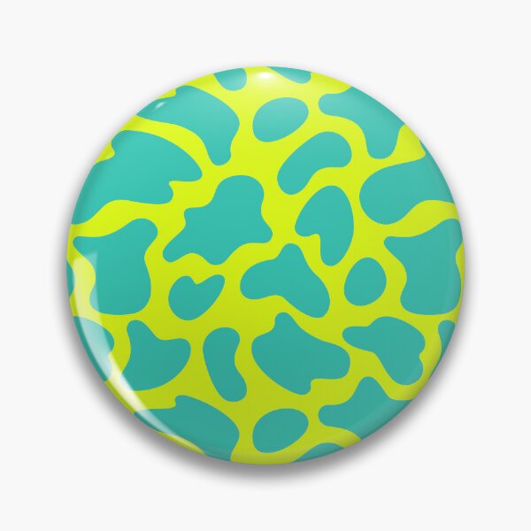 Item preview, Modern Graphic Cow Print Pattern | Chartreuse & Teal designed and sold by Frohyou.