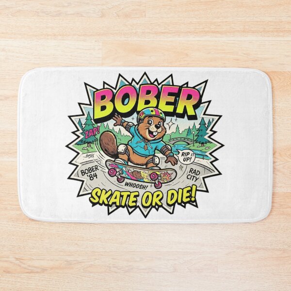 Item preview, BOBER Retro 90s Skate Beaver - Skate or Die! 1 Redwolfblack  designed and sold by RedWolfDisigne.
