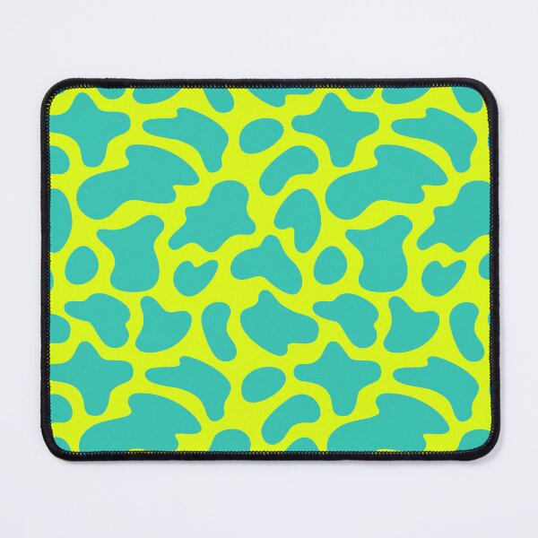 Item preview, Modern Graphic Cow Print Pattern | Chartreuse & Teal designed and sold by Frohyou.