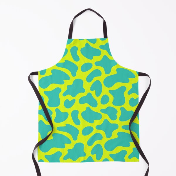 Item preview, Modern Graphic Cow Print Pattern | Chartreuse & Teal designed and sold by Frohyou.