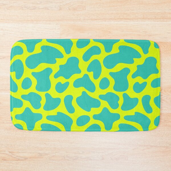 Item preview, Modern Graphic Cow Print Pattern | Chartreuse & Teal designed and sold by Frohyou.