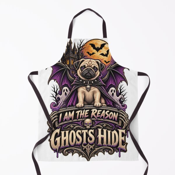 Item preview, I Am The Reason Ghosts Hide Pug Halloween Vampire Pug Scary Shirt designed and sold by KnrNazimTHRE4DS.