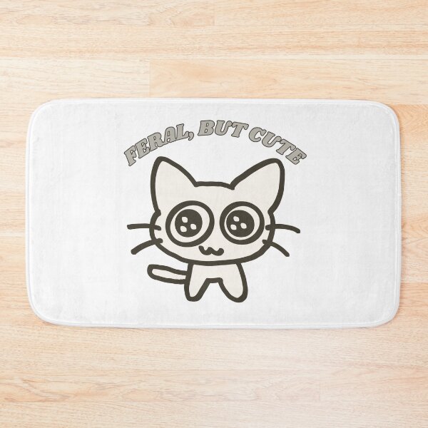 Item preview, Big Eyed Feral Cat designed and sold by CursedButCute1.