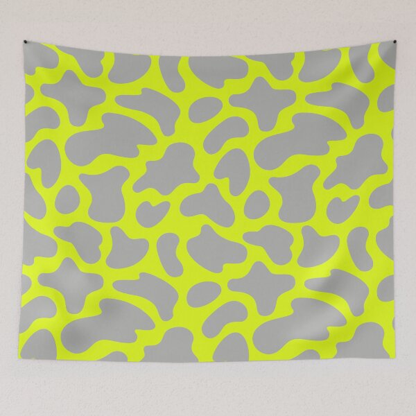 Item preview, Modern Graphic Cow Print Pattern | Chartreuse & Gray designed and sold by Frohyou.