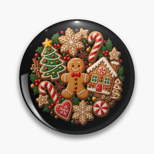 Item preview, Vintage Bakery Christmas Holiday Festive Gift - Christmas Gingerbread Man Cookie Collection designed and sold by Artycom.