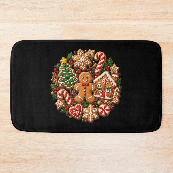 Item preview, Vintage Bakery Christmas Holiday Festive Gift - Christmas Gingerbread Man Cookie Collection designed and sold by Artycom.