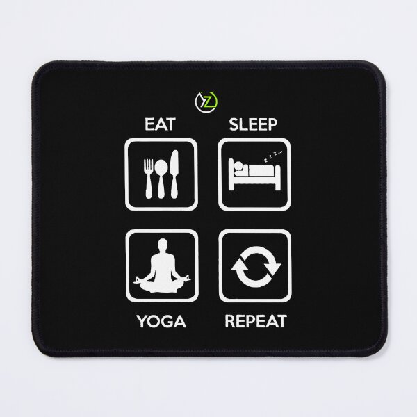 Item preview, Slick Modern Fun Eat Sleep Yoga Repeat Design designed and sold by Yolandagagnetth.