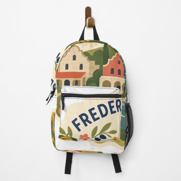 Item preview, Fredericksburg USA Travel Souvenir Modern Folk Art designed and sold by VisualArtsOasis.