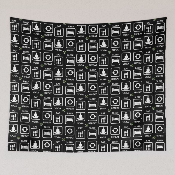 Item preview, Slick Modern Fun Eat Sleep Yoga Repeat Design designed and sold by Yolandagagnetth.