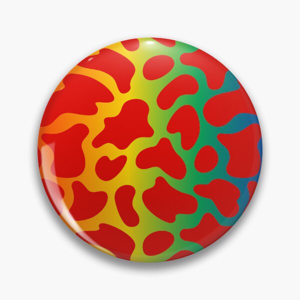 Item preview, Modern Graphic Cow Print Pattern | Rainbow & Red designed and sold by Frohyou.