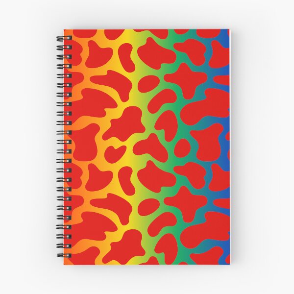 Item preview, Modern Graphic Cow Print Pattern | Rainbow & Red designed and sold by Frohyou.
