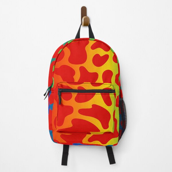 Item preview, Modern Graphic Cow Print Pattern | Rainbow & Red designed and sold by Frohyou.