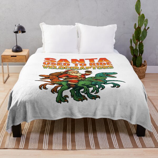Item preview, Santa Used To Ride Velociraptors Dinosaur Christmas designed and sold by ColeLaniTrading.