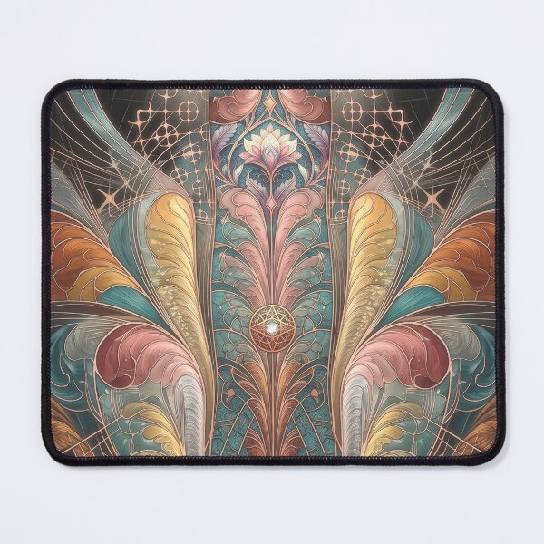 Item preview, Art Nouveau Fractal with Lotus Blossom designed and sold by Frackxion.
