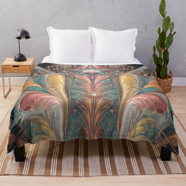 Item preview, Art Nouveau Fractal with Lotus Blossom designed and sold by Frackxion.