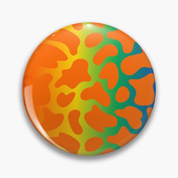 Item preview, Modern Graphic Cow Print Pattern | Rainbow & Orange designed and sold by Frohyou.