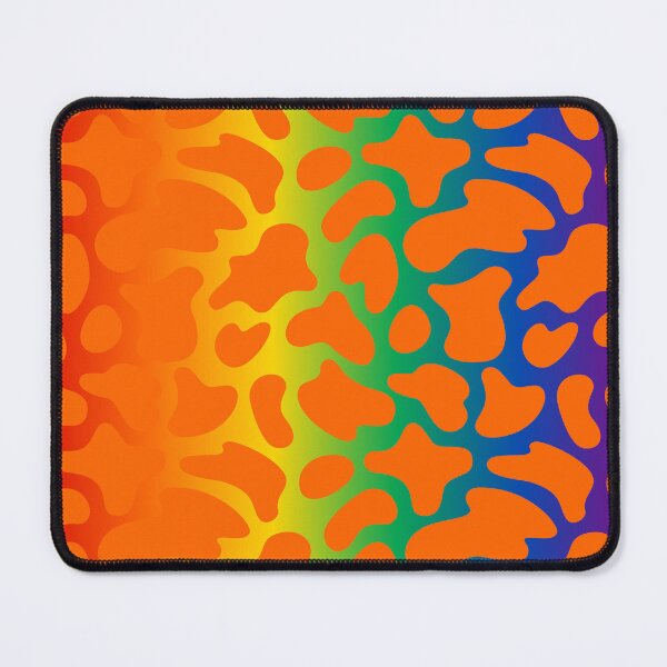 Item preview, Modern Graphic Cow Print Pattern | Rainbow & Orange designed and sold by Frohyou.