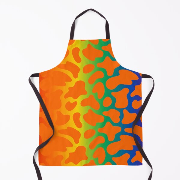 Item preview, Modern Graphic Cow Print Pattern | Rainbow & Orange designed and sold by Frohyou.