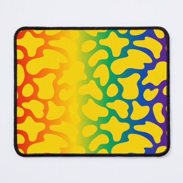 Item preview, Modern Graphic Cow Print Pattern | Rainbow & Yellow designed and sold by Frohyou.