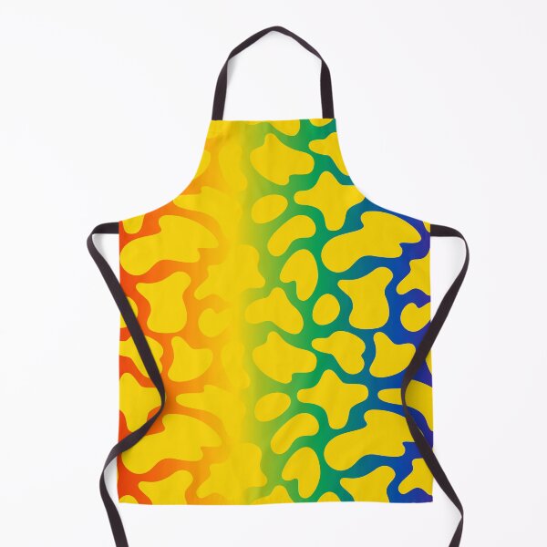 Item preview, Modern Graphic Cow Print Pattern | Rainbow & Yellow designed and sold by Frohyou.