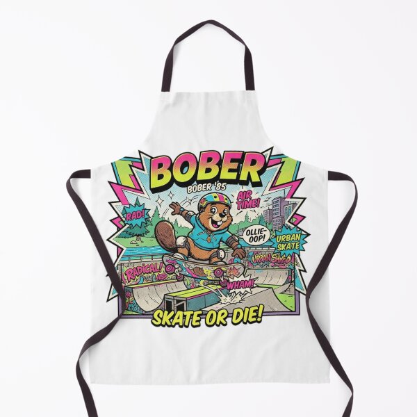 Item preview, BOBER Retro 90s Skate Beaver - Skate or Die! 2 Redwolfblack designed and sold by RedWolfDisigne.