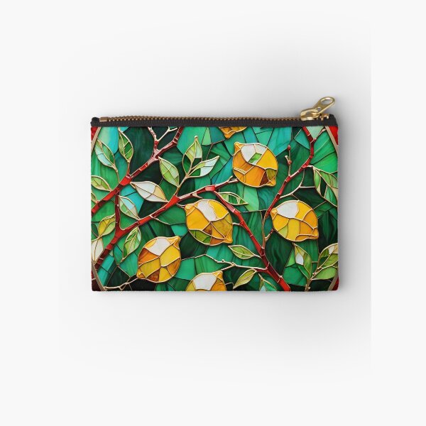 Item preview, Stained Glass Lemon Wreath: Sicilian Mosaic Panel designed and sold by Serene Strokes Art.