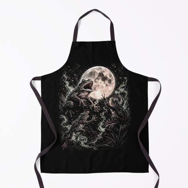 Item preview, Mystical Frogs Under the Full Moon – Gothic Celestial Night designed and sold by SOUFIANE1991.