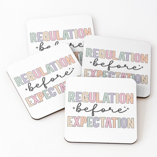 Item preview, Regulation Before Expectation | Colorful SPED Teacher Sensory Regulation Design designed and sold by PalleteCreation.
