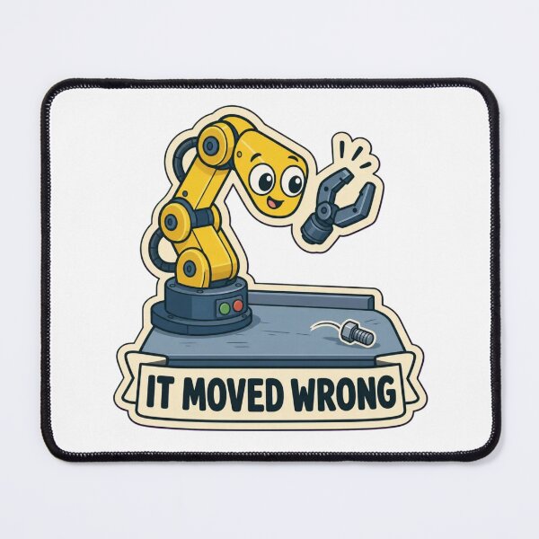 Item preview, It Moved Wrong | Funny Robotics Engineering Student Humour designed and sold by DebugLab.