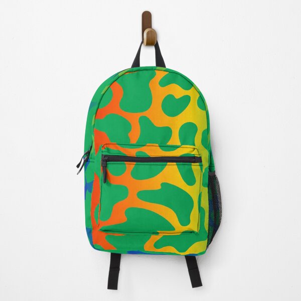 Item preview, Modern Graphic Cow Print Pattern | Rainbow & Green designed and sold by Frohyou.
