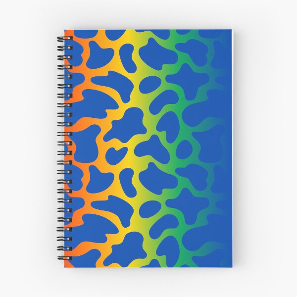 Item preview, Modern Graphic Cow Print Pattern | Rainbow & Blue designed and sold by Frohyou.