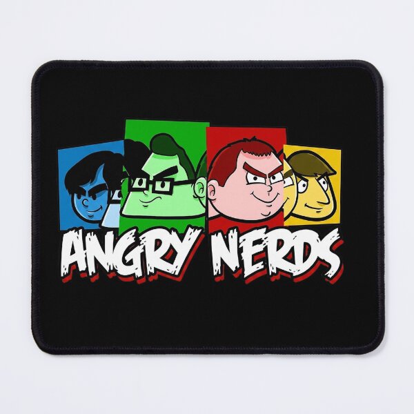 Item preview, Angry Nerds Retro Cartoon designed and sold by kiwibroc.