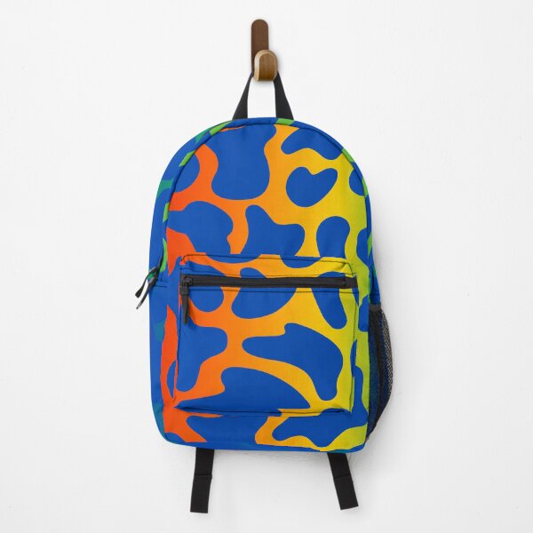 Item preview, Modern Graphic Cow Print Pattern | Rainbow & Blue designed and sold by Frohyou.