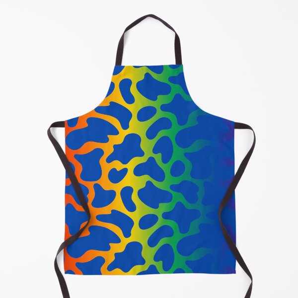 Item preview, Modern Graphic Cow Print Pattern | Rainbow & Blue designed and sold by Frohyou.