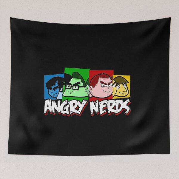 Item preview, Angry Nerds Retro Cartoon designed and sold by kiwibroc.