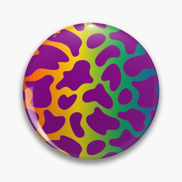 Item preview, Modern Graphic Cow Print Pattern | Rainbow & Purple designed and sold by Frohyou.